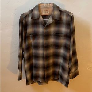 Vintage dress flannel shirt